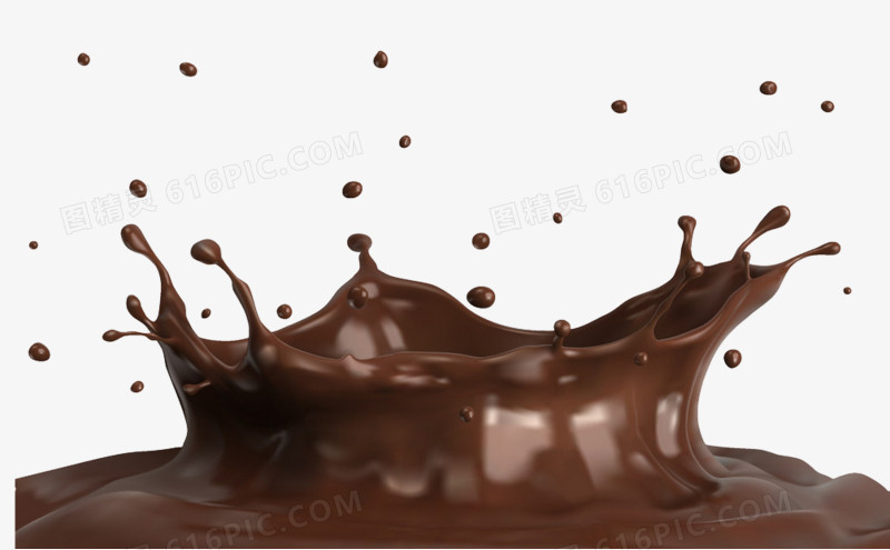 巧克力飞溅免抠素材图片背景