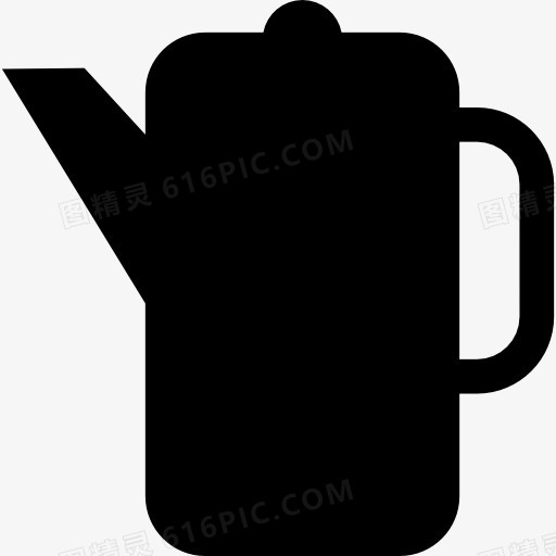 茶叶罐的轮廓图标