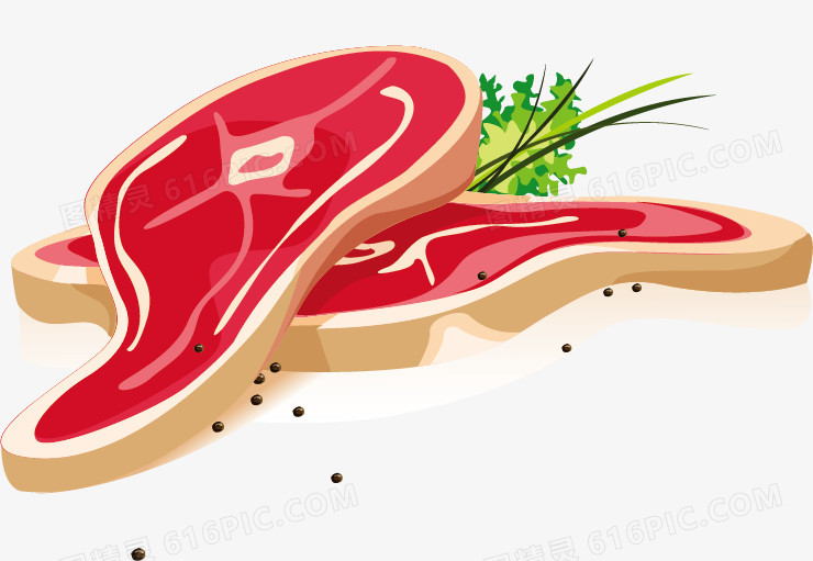 新鲜的肉类矢量素材模板下载 新鲜的肉类矢量素材图片下载