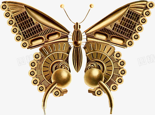 金属机械蝴蝶翅膀