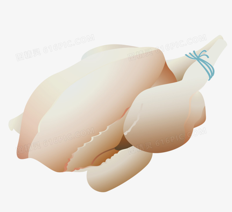 矢量卡通手绘肉类食物鸡肉