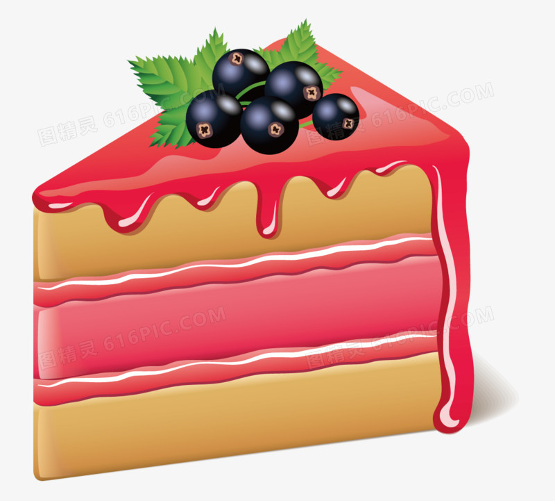 水果蛋糕矢量素材