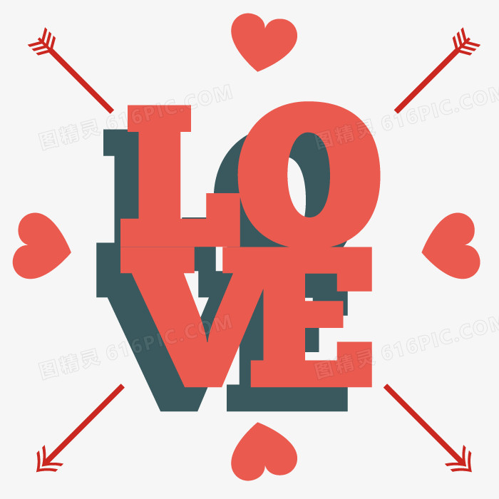 矢量喜欢爱情字体
