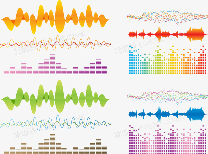 多彩彩色音效效果图