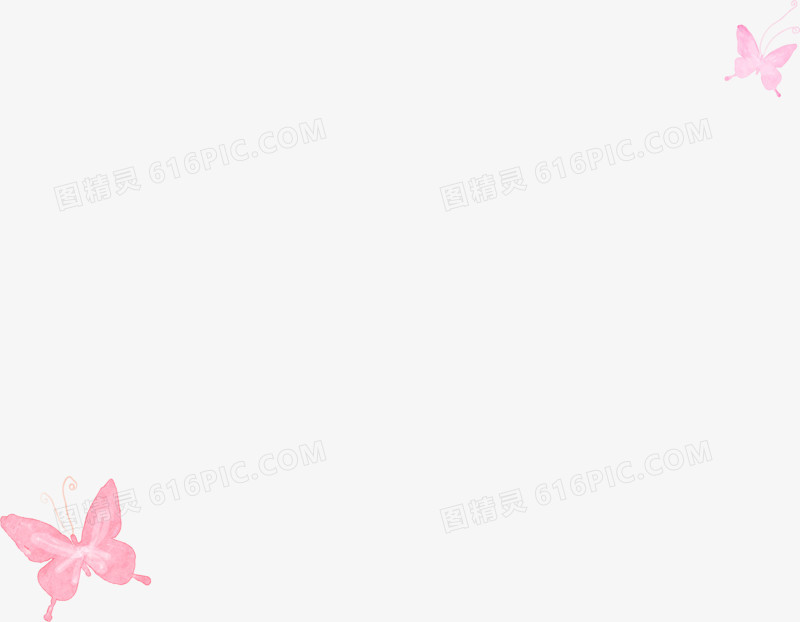 粉色唯美浪漫蝴蝶海报背景图片