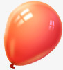 橙色飞舞气球