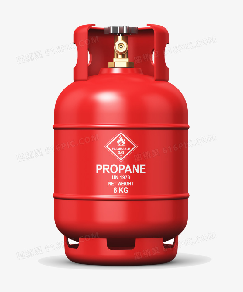 红色燃气瓶液化气高清图片