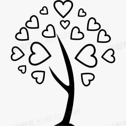 爱情的树图标