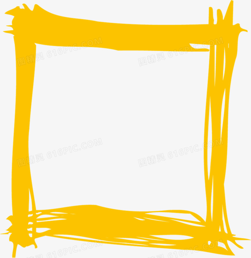 黄色的装饰框