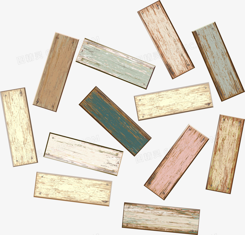 矢量木板素材木头