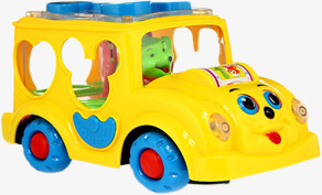 黄色可爱儿童玩具小汽车
