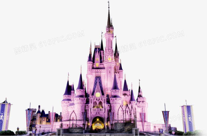 粉色城堡迪士尼乐园