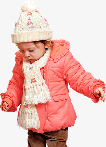 冬日女童设计羽绒服促销
