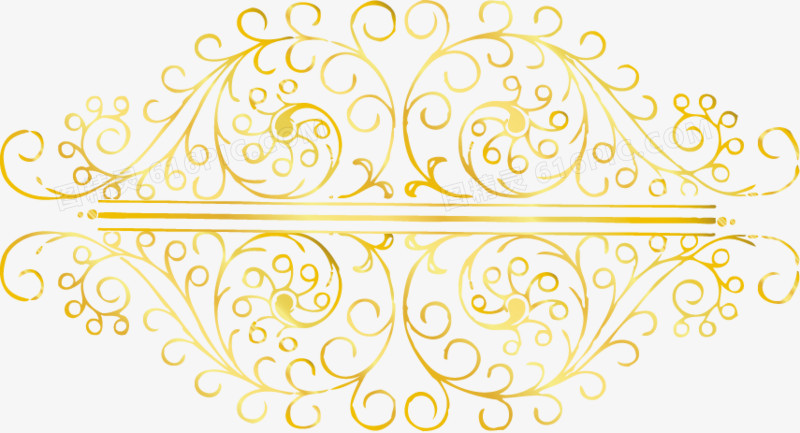 金色中式花纹边框