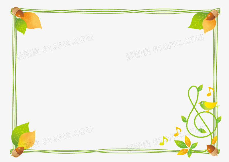 手绘花纹边框