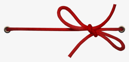 红色绳子蝴蝶结