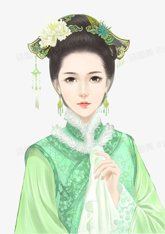 素描唯美清新美女