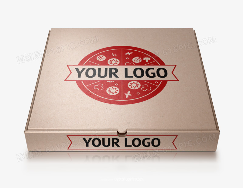可换logo的披萨盒子