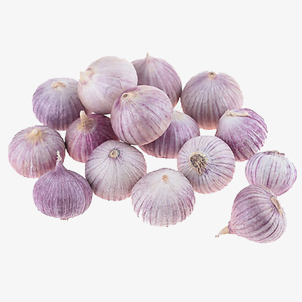 一堆紫皮大蒜
