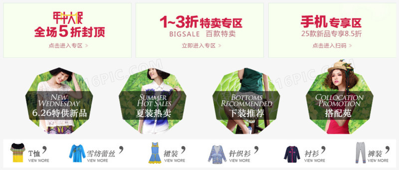 网店页面设计元素