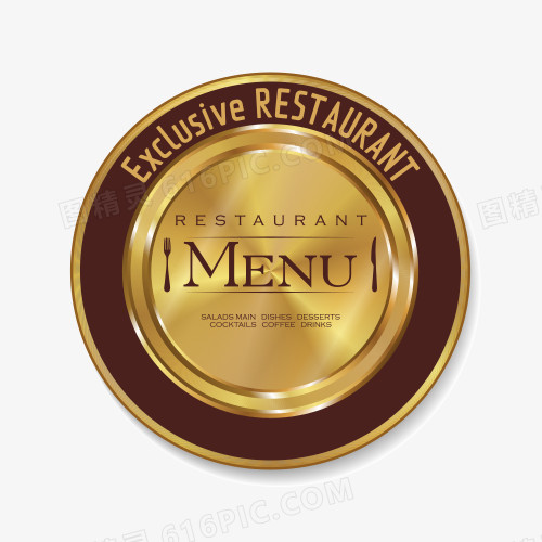 餐厅标志矢量图