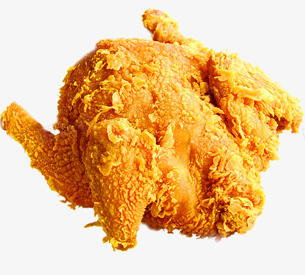 美食脆皮炸鸡免抠PNG图片