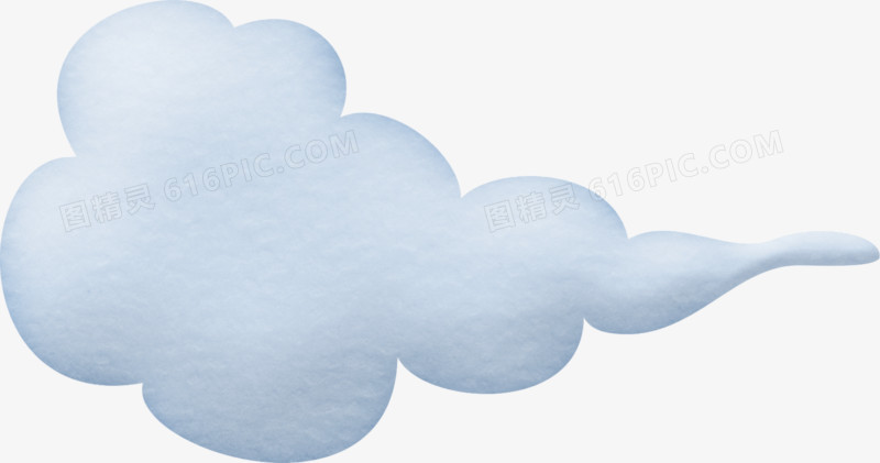 卡通蓝色云朵漂浮装饰