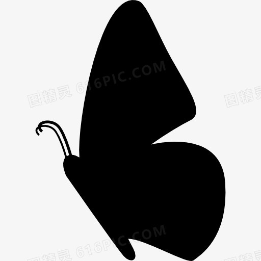 蝴蝶的侧面形状图标