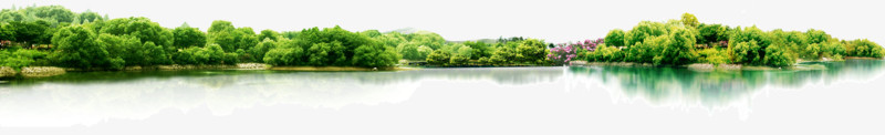 湖边树林风景美景