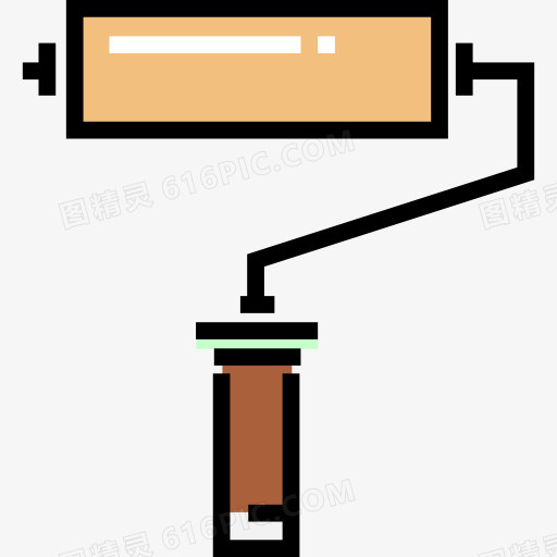 油漆滚筒图标