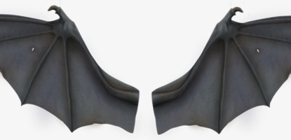 蝙蝠翅膀PNG透明背景素材
