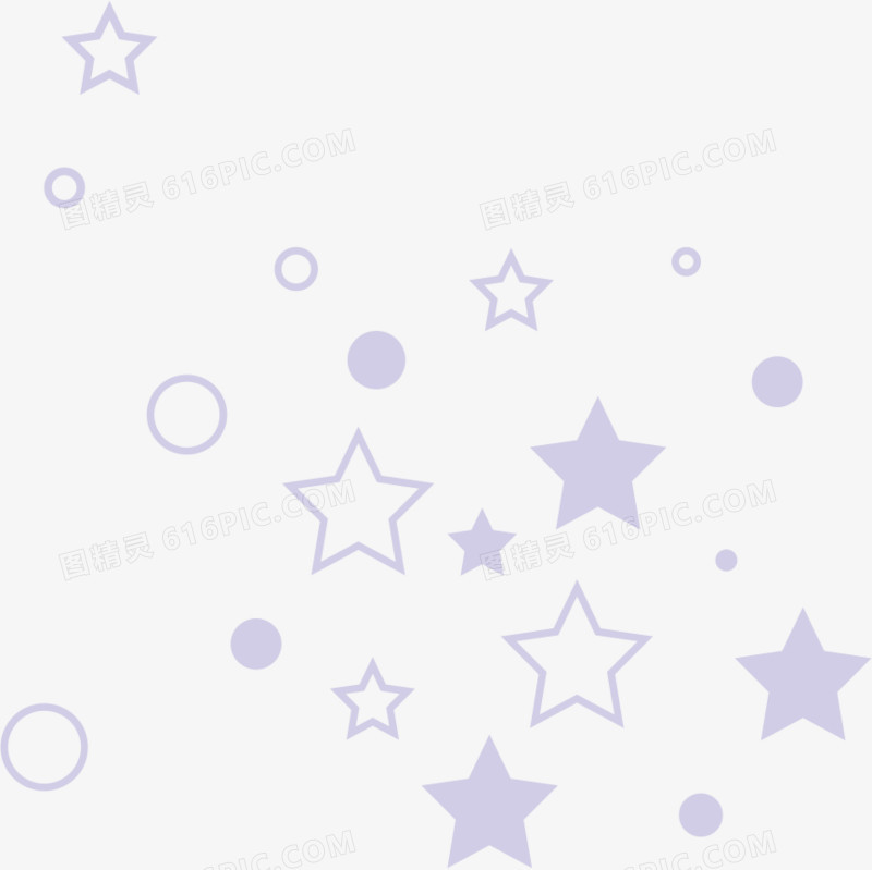 紫色星星漂浮