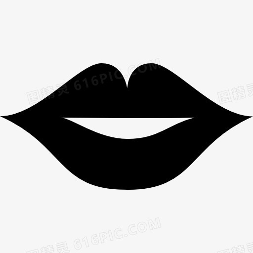 女性性感的嘴唇图标