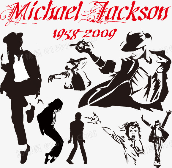 迈克尔杰克逊超酷人物插画