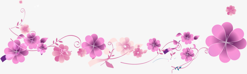 矢量紫色花朵图