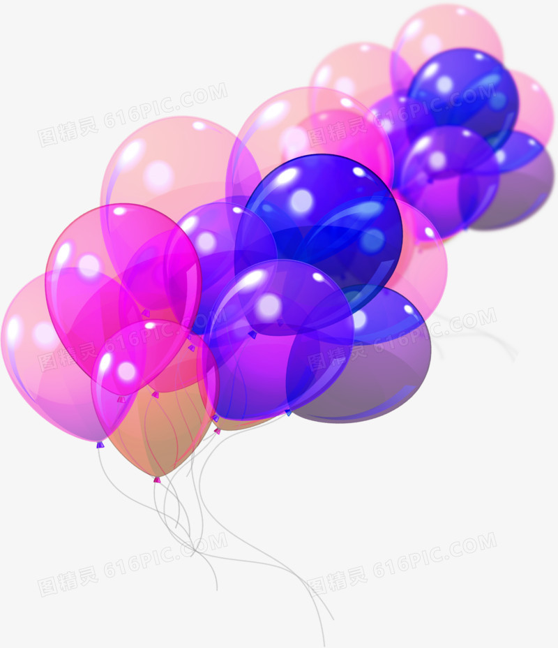 彩色半透明气球