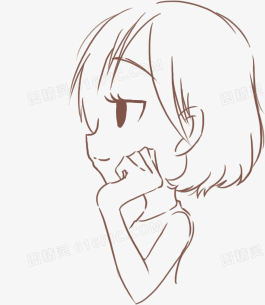 合成手绘元素小女孩效果