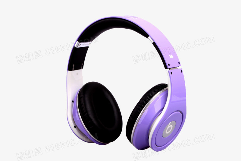 浅紫色耳机