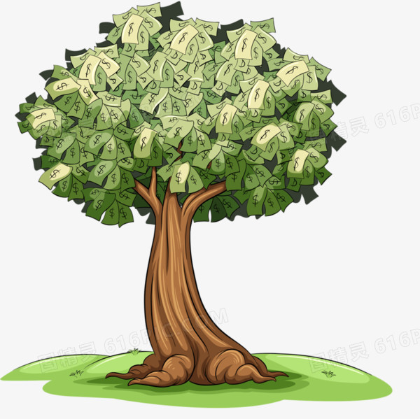绿色摇钱树