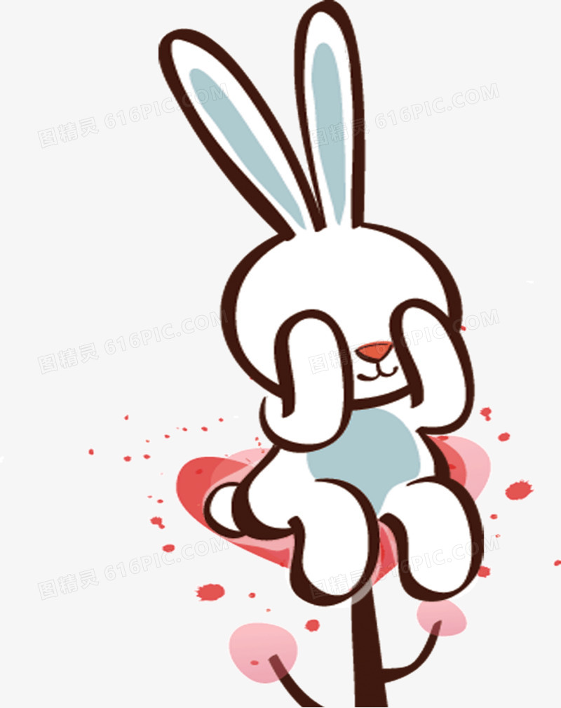 卡通可爱小兔子