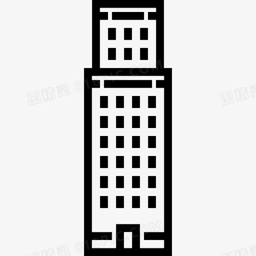 摩天大楼图标