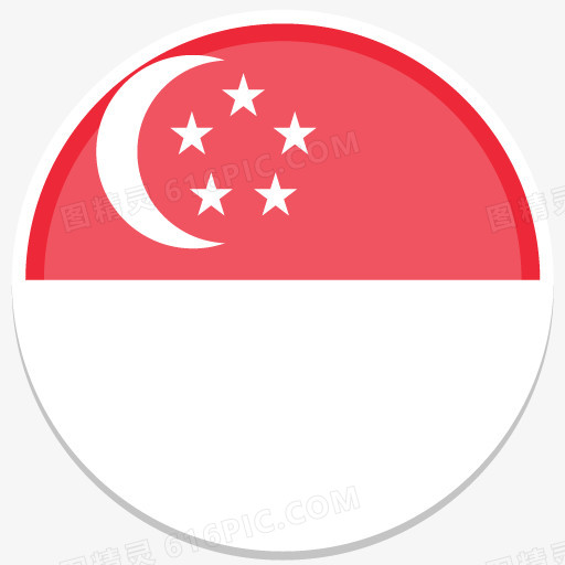 新加坡平圆世界国旗图标集