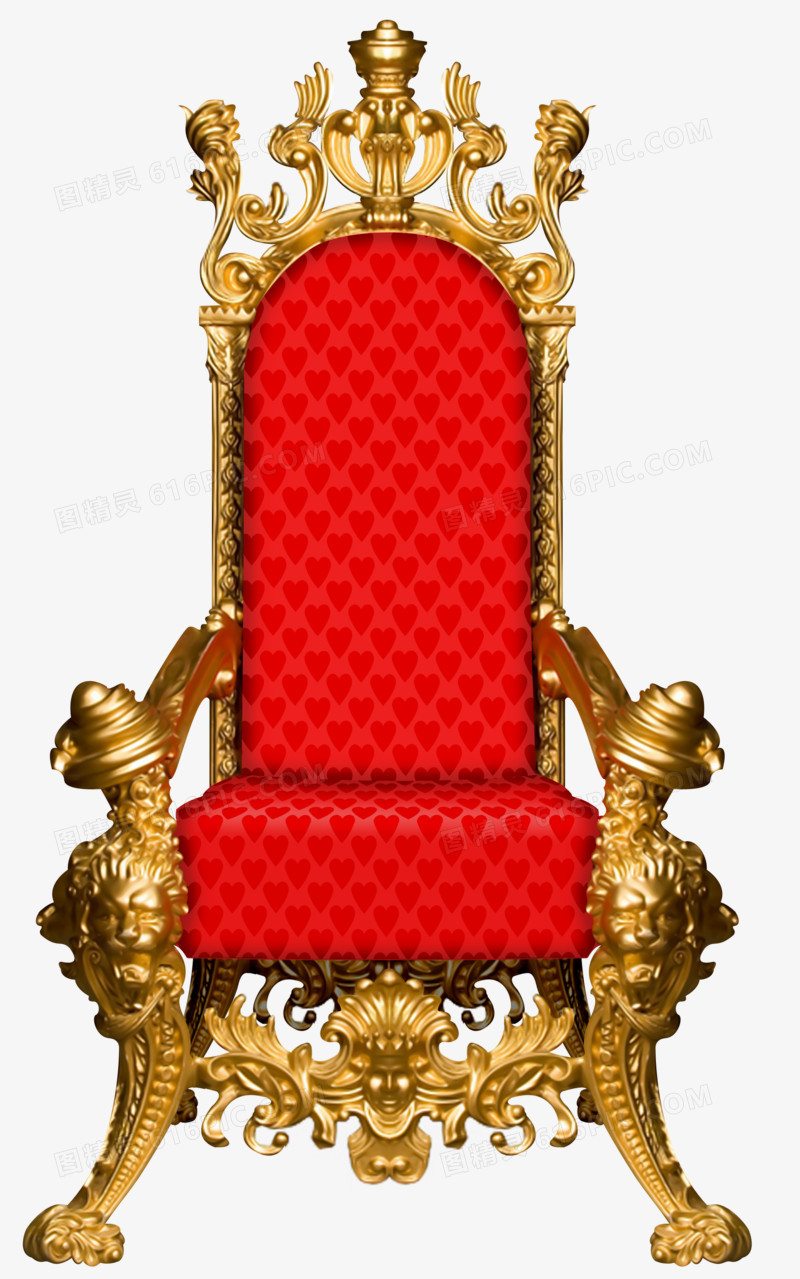 魔幻素材点缀 欧式奢华红色椅子
