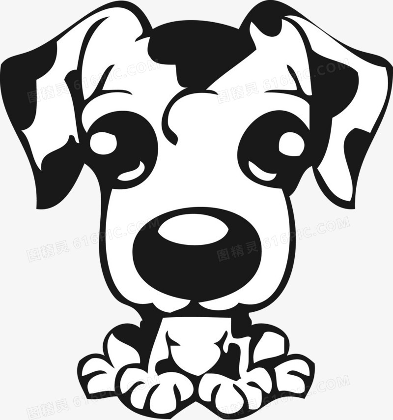 卡通图案可爱狗狗 斑点狗