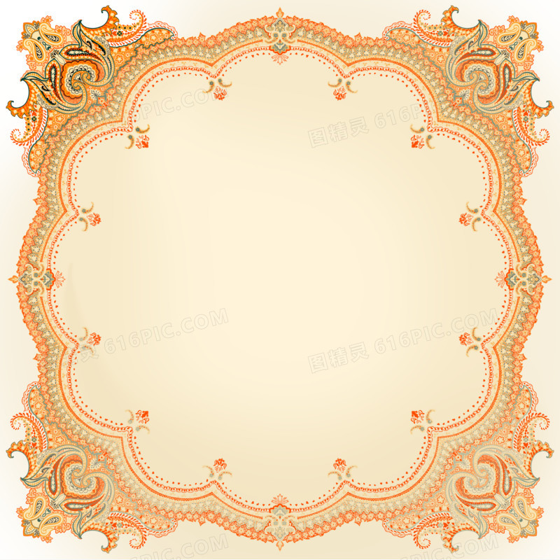 粉红色欧式大气花纹