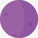 紫色星球卡通图标