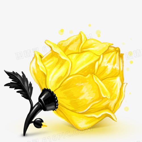 可爱魔力盒子PNG图标黄色花朵