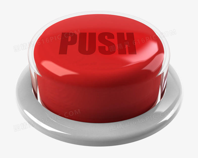 红色push按钮