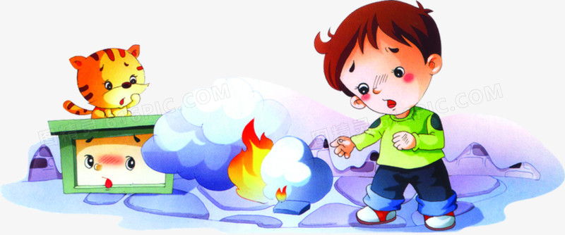 禁止玩火幼儿园安全教育图片