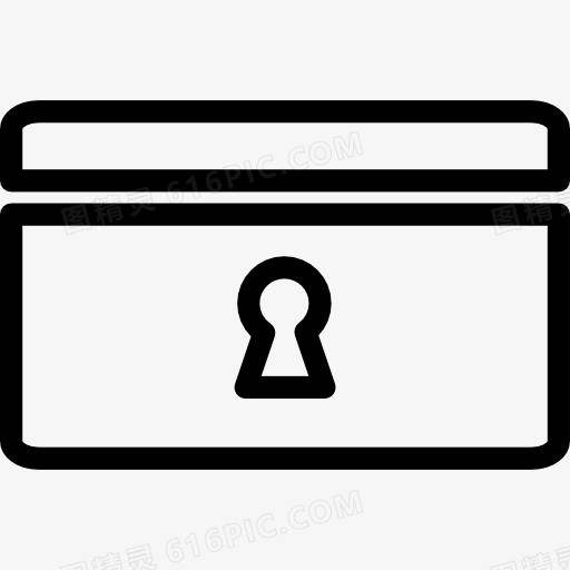 信用卡安全概述商业标志图标